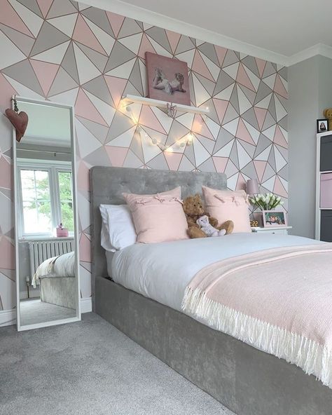 Girls Bedroom Wallpaper, Fancy Bedroom, Bedroom Painting, Luxury Room Bedroom, Girl Bedroom Walls, Bedroom Decor For Teen Girls, Bedroom Wall Designs, Bedroom Wall Paint, Bedroom Wall Colors