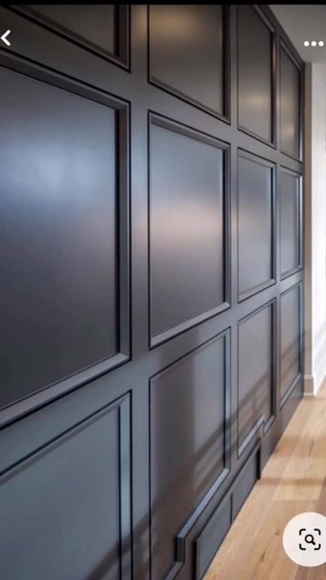 Black Moulding Wall, Trim Accent Wall Ideas, Contemporary Study, Panels Design, Wainscoting Styles, Interior Tips, Wall Paneling Diy, Accent Wall Designs, Accent Walls In Living Room