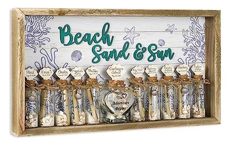 Sand Collection Display, Sand Jar, Beach Keepsakes, Nautical Christmas Ornaments, Beach Room Decor, Starfish Decor, Sand Collection, Beachy Room, Glass Fishing Floats