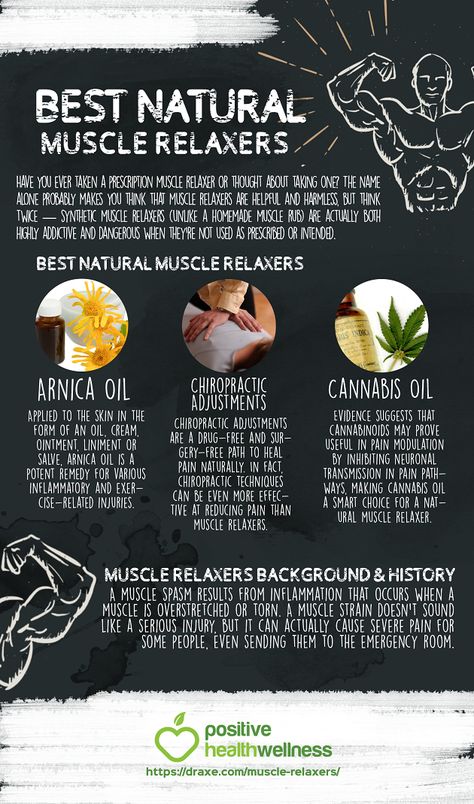 Best Natural Muscle Relaxers – Positive Health Wellness Infographic Herbal Muscle Relaxer, Natural Muscle Relaxer Neck, Natural Muscle Relaxer Back Pain, Muscle Relaxer Remedies, Muscle Spasms Relief, Wellness Infographic, Natural Muscle Relaxer, Nerve Pain Remedies, Natural Medicines