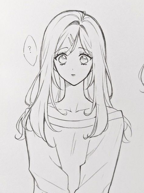 Hanna Anime Face Drawing, Pelo Anime, Futurisme Retro, Anime Lineart, Pencil Sketch Images, Anime Drawing Books, Cute Sketches, Girly Drawings, Easy Drawings Sketches