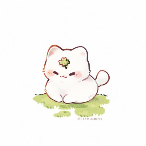 Tweets liked by Carben (@carbenart) / Twitter Kawaii Cat Drawing, Happy St Patty's Day, Chibi Cat, Cute Easy Doodles, Cute Tiny Tattoos, 강아지 그림, Drawing Wallpaper, Cute Animal Clipart, Cute Doodle Art