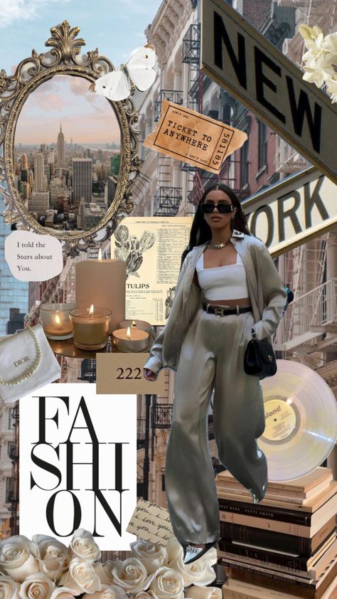 New York Fashion Inspiration, New York Fashion Business Aesthetic, New York Fashion Designer Aesthetic, Nyc Boss Lady Aesthetic, New York Mood Board Aesthetic, New York Chic Aesthetic, Nyc Business Woman Aesthetic, Fashion Moodboard Aesthetic, Beige Aesthetic Horizontal