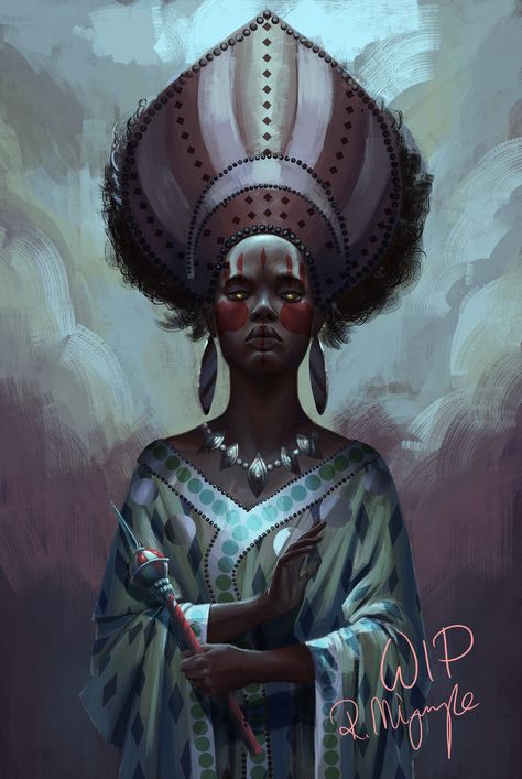 Oh My Goddess, Forgotten Realms, Character Collection, Afro Art, High Fantasy, Fantasy Inspiration, Black Women Art, Character Portraits, African Art