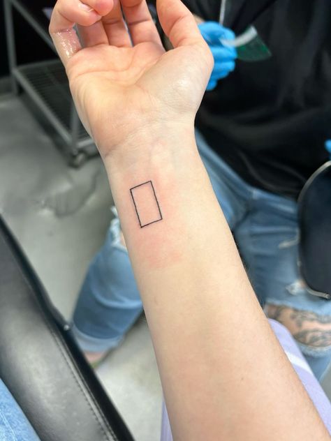 The1975 Tattoo, The 1975 Box Tattoo, 1975 Tattoos, 1975 Tattoo, Box Tattoo, Square Tattoo, Coffee Tattoos, Omerta Tattoo, Simple Tattoo Designs