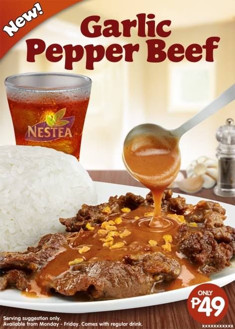 Have you tried Jollibee's Garlic Pepper Beef? It comes with a regular drink for only P49 pesos! #foodtripatSMBT Garlic Pepper Beef, Pepper Beef, Have You Tried, Food Cravings, You Tried, Garlic, Meat, Snacks, Stuffed Peppers