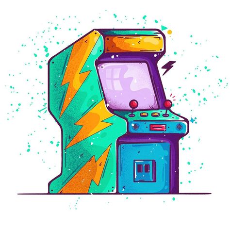 Varun Kumar on Instagram: “• A R C A D E ° G A M I N G • 🕹️ Window to the childhood. What was your favourite game? Do you still go to the arcade? Drawn on iPad Pro…” Machine Drawing, Arcade Game Machines, Arcade Machine, Graphic Design Tutorials, Silver Spring, Retro Gaming, Design Tutorials, Creative Professional, Illustrator