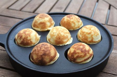 8 Things to Cook in an Aebleskiver Pan Aebleskiver Pan Recipes, Pancake Puffs, Poffertjes Recipe, Aebleskiver Recipe, Ebelskiver Recipe, Pancake Balls, Takoyaki Pan, Danish Pancakes, Semifreddo Recipe