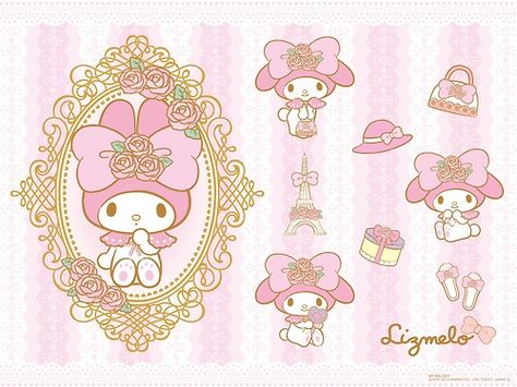 Melody Painting, Melody Wallpaper, My Melody Wallpaper, Charmmy Kitty, Hello Kitty Images, Sanrio Wallpaper, Pastel Pink Aesthetic, Little Twin Stars, Sanrio Characters