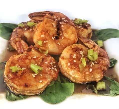 Glazed Shrimp, Shrimp In The Oven, Asian Shrimp, Air Fryer Shrimp, Fried Shrimp Recipes, Asian Sauce, Ww Points, Fried Shrimp, Air Fryer Recipes Healthy