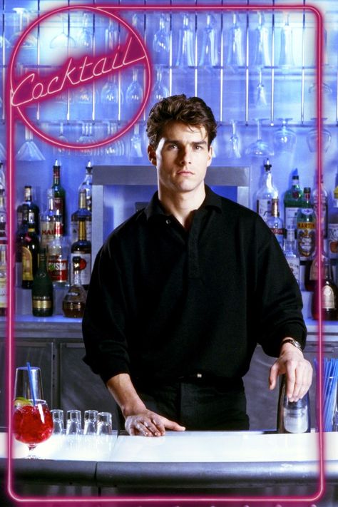 Cocktails and Dreams  "blink blink blinketty blink" Cocktail 1988, Cocktail Movie, Tom Cruise Hot, Tom Cruise Movies, Elisabeth Shue, Blink Blink, Poster High Quality, Tom Cruise, A Bar