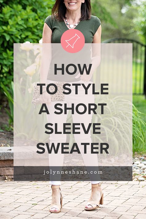 I’m styling a short sleeve sweater outfit for a summer date night or girls' night out once our restaurants open up! Short Sleeve Sweater Outfit Fall, Sleeve Sweater Outfit, Short Sleeve Sweater Outfit, Summer Sweater Outfits, Gigi Hadid Met Gala, Sweater And Jeans Outfit, Outfit Cool, Jolynne Shane, Top Summer Outfits