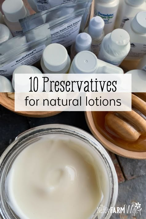 Learn about 10 natural and organic-approved preservatives to safely add to your handmade lotions, creams, and other skin care products. Organic Skin Care Recipes, Lotion Recipe, Diy Lotion, Diy Skin Care Recipes, Homemade Lotion, Diy Body Care, Natural Body Care, Natural Preservatives, Diy Skincare