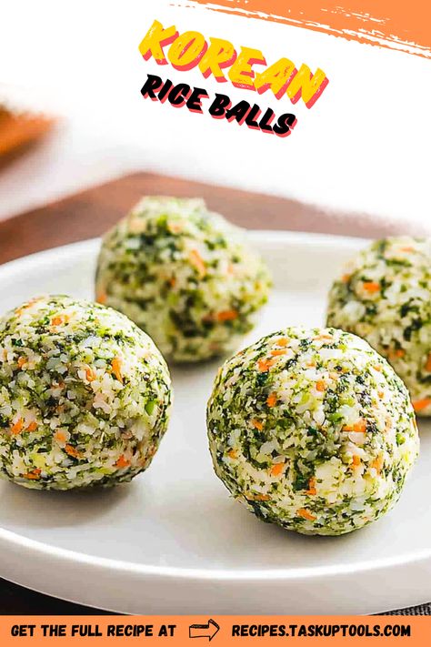 Dive into the rich culinary culture of Korea with our delicious rice ball recipes! Explore our variety of Korean Rice Balls, a staple comfort food that is not only packed full of flavor, but also incredibly versatile and easy to make. From sweet to savory, find your perfect bite and enjoy an effortless cooking experience. Follow along for stunning visuals, step-by-step guides, and tips from seasoned chefs. Taste Korea's beloved delicacy today - trust us, your taste buds will thank you! Korean Rice Balls Recipe, Korean Rice Balls, Rice Balls Recipe, Vietnamese Rice, Sauteed Carrots, Delicious Rice, Ball Recipes, Savory Rice, Korean Rice