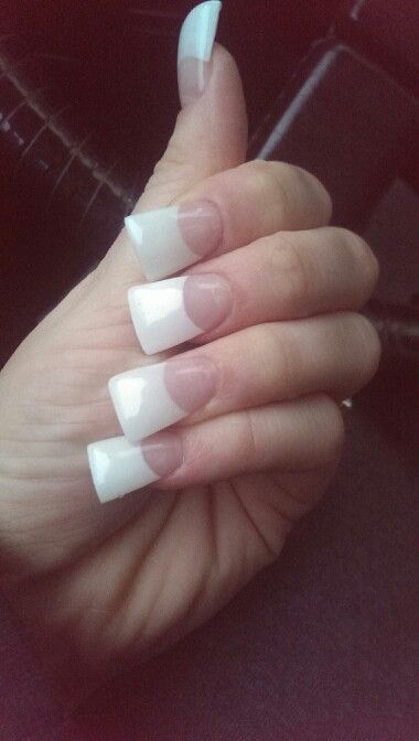 Duck French Tip Nails, Duck Shape Nails, Duckfeet Nails, Duck Tip Acrylic Nails, French Tip Duck Nails, Duck Tip Nails, Curve Nails, Ugly Nails, Long French Nails