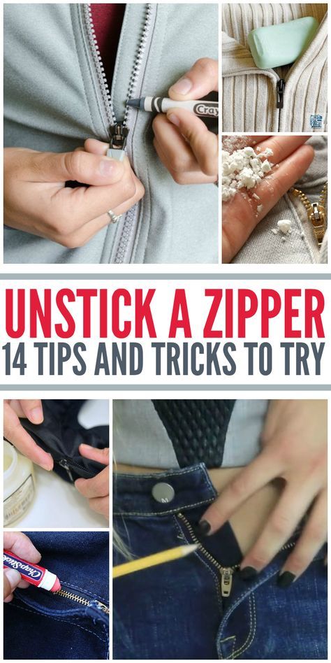 Zipper Problems, Fix Broken Zipper, Zipper Stuck, Fix A Zipper, Zipper Repair, Crazy House, Broken Zipper, Clever Hacks, Making Things