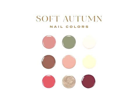 Soft Autumn Nail Polish, Soft Autumn Nail Colors, Soft Autumn Nails, Soft Autumn Makeup, Summer Color Palettes, Soft Autumn Palette, Autumn Soft, Colour Analysis, Spring Color Palette