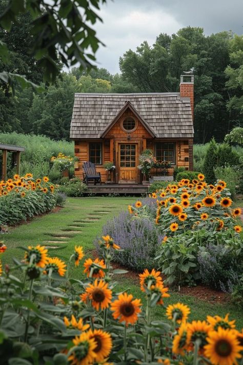 Tiny Home In Forest, Fairytale Tiny House, Glass Tiny House Woods, Old Timy Houses, Cottage In The Forest, Real Life Fairy House, Cute Cottages, Bedroom Door Design, Cute Cottage