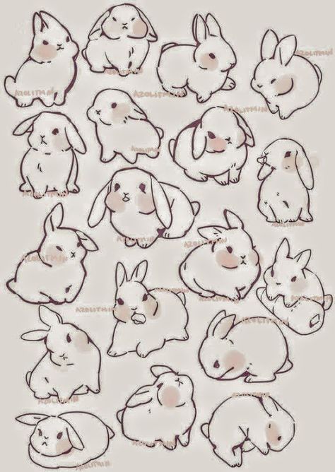 Rabbit Tutorial Draw, Bunny Drawing Side View, Bunny Tutorial Drawing, Rabbit Reference Drawing, Kawaii Drawing Tutorial, Bunny Drawing Sketch, How To Draw A Bunny Step By Step, Bunny Drawing Reference, Bunny Drawing Aesthetic