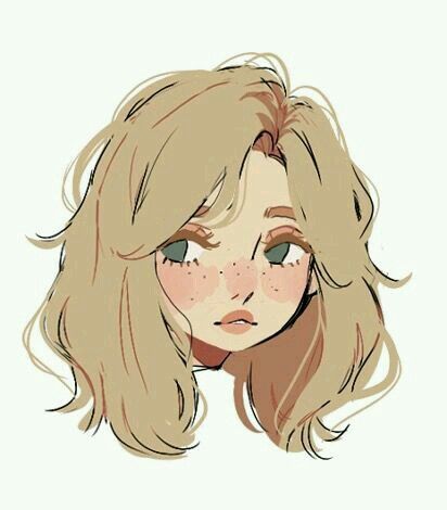 Blonde Hair Cartoon, 캐릭터 드로잉, Cute Art Styles, Girls Cartoon Art, Art Tutorials Drawing, Sketchbook Art Inspiration, How To Draw Hair, Art Inspiration Drawing, Doodle Drawings