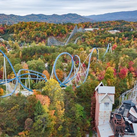 Dollywood Parks & Resorts (@dollywood) • Instagram photos and videos Mountains Bachelorette, Dollywood Rides, Coaster Aesthetic, Dollywood Park, Officially One, Smokey Mountains Vacation, Pigeon Forge Tennessee, Silver Mountain, Thanksgiving Break