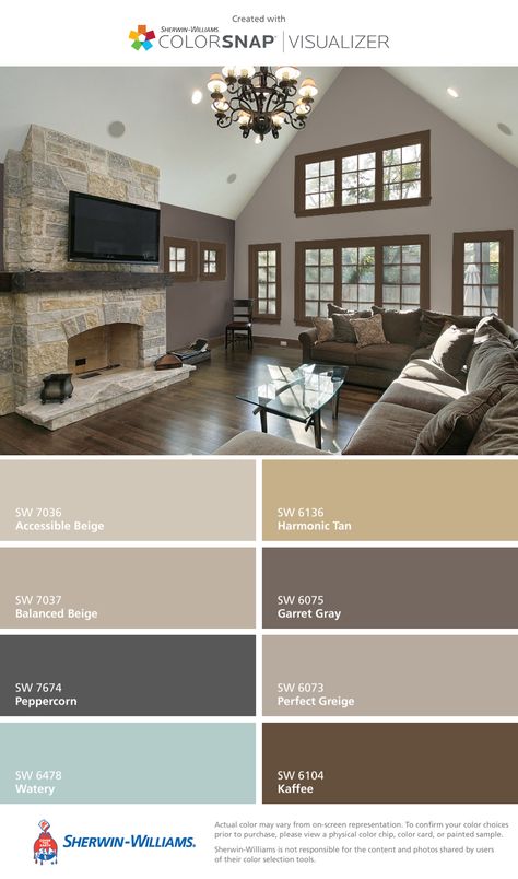 Raised ceiling-cathedral? Lots of windows facing woods Raised Ceiling, Interior Paint Colors For Living Room, Interior Paint Colors Schemes, Casa Clean, House Color Schemes, Room Color Schemes, Room Paint Colors, Room Walls, Interior Paint Colors