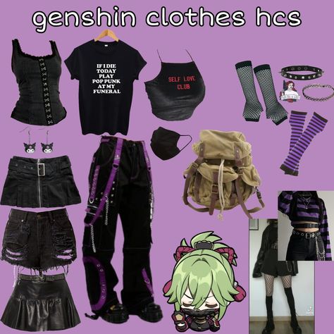 Kuki Shinobu Modern Au, Shinobu Clothes, Clothing Hcs For Genshin Characters, Genshin Clothes, Shinobu Genshin, Genshin Modern, Kuki Shinobu, Normal Clothes, Anime Inspired Outfits