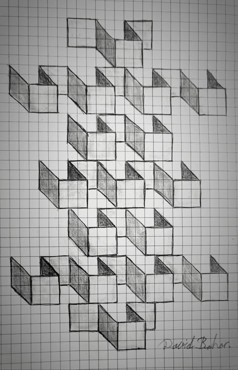 Square Paper Drawing, Paper Drawing Ideas, Grid Drawing, Graph Paper Designs, Abstract Art Images, Drawing Ideas Easy, Graph Paper Drawings, Geometric Design Art, Graph Paper Art