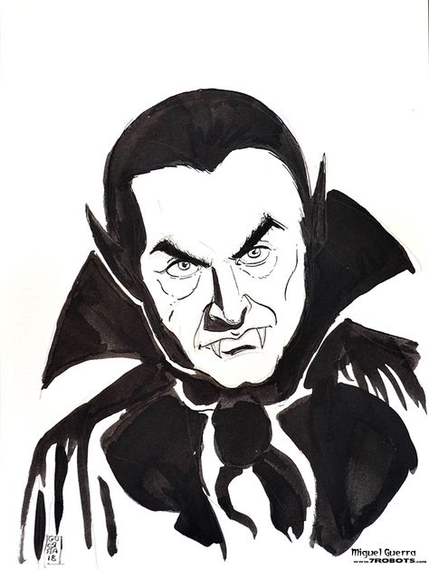 Horror Ink Sketches by Miguel Guerra - Dracula. Part of a huge horror inspired Ink Sketch series. Dracula Art Drawing, Dracula Drawing Sketch, Dracula Sketch, Medieval Sketch, Dracula Drawing, Heebie Jeebies, Dracula Art, Horror Drawing, Spooky Art