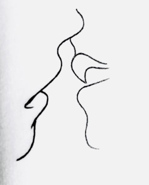 Kiss Sketch Drawings, Kiss Sketch Simple, Kiss Drawings Outline, Simple Kissing Drawing, Kiss Cute Illustration, Kissing Couples Poses Drawing, Kiss Draw Simple, Kiss Doodle, Lips Kissing Sketch