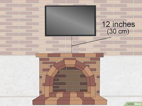 How to Mount a TV on a Brick Fireplace: 7 Straightforward Steps Tv Placement, Fireplace Heat, Wooden Fireplace, Tv Bracket, New Tv, Handyman Services, Diy Tv, Brick Fireplace, Mounted Tv