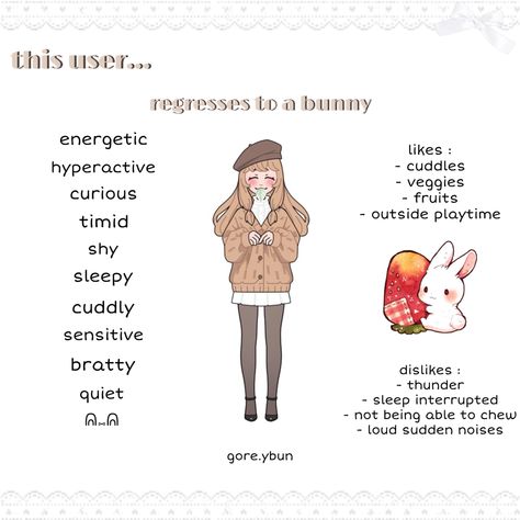 Safe Space Activities, Bunny Gf Type, Bunny Pet Play, Bunny Girlfriend Type, Bunny Space, Bunny Regression, Cat Regressor, Bunny Regressors, Pet Reggresion