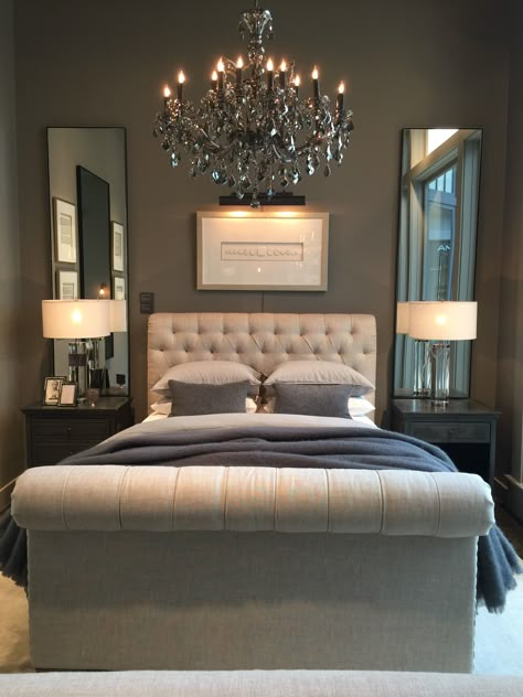 Mirrors In Master Bed, Luxurious Bedrooms Master Romantic Dark, Luxe Master Bedrooms Decor, Luxury Master Bedrooms 2022, Luxury Couple Bedroom, Elegant Master Bedrooms Decor Modern, Rustic Glam Bedroom, Stylish Bedroom Design, Luxe Bedroom