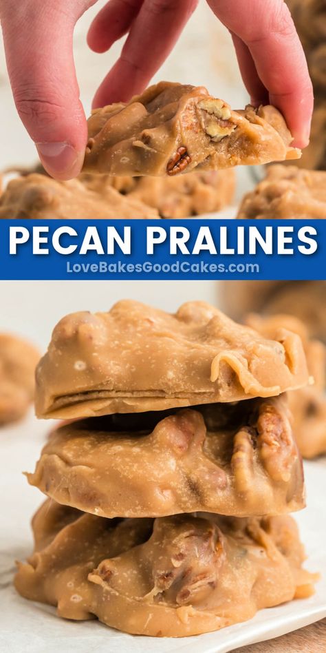 Pecan Pralines are a Southern treat with a perfect blend of sweet and nutty flavors. Delight your taste buds with this easy-to-make candy! Homemade Pralines, Pecan Candy Recipe Condensed Milk, Creamy Pecan Pralines, Pecan Pralines Recipe, Praline Pecans, Pecan Pralines With Condensed Milk, New Orleans Pecan Clusters, Pralines Recipe, Louisiana Pecan Pralines