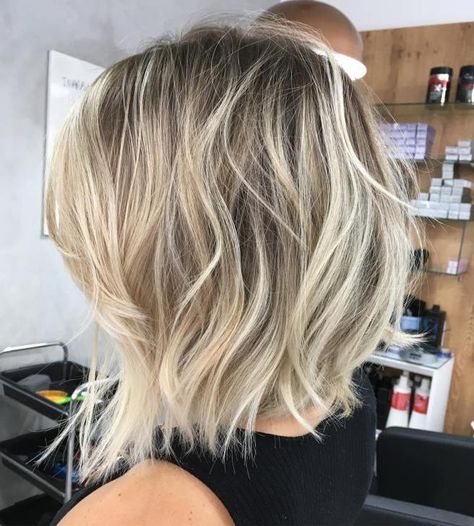 Medium Blonde Bob, Blonde Bob With Fringe, Dark Blonde Bobs, Blonde Lob, Balayage Bob, Medium Length Hairstyles, Hair Adviser, Medium Hairstyles, Haircuts For Fine Hair