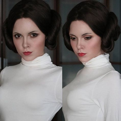 Gamer Girl Outfit, Princess Leia Cosplay, Star Wars Makeup, Princess Leia Hair, Princess Leia Costume, Leia Costume, Leia Star Wars, Costume Making, Star Wars Princess