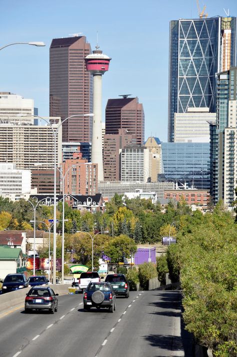 Calgary Skyline. Skyscrapers towering over Calgary Alberta Canada, with a busy f #Sponsored , #Affiliate, #Affiliate, #Skyline, #Canada, #busy, #Skyscrapers Calgary Skyline, Urban Core, Calgary Alberta Canada, Calgary Canada, Calgary Alberta, Alberta Canada, Wonderful Things, The Urban, Calgary