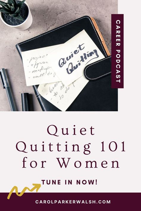 How To Quiet Quit, Quiet Quitting, Midlife Career Change, Bare Minimum, Career Tips, Career Planning, Quitting Your Job, Career Woman, Tips For Women