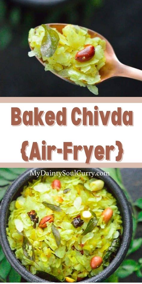 Baked Chivda {Air-Fryer} Veg Airfryer Recipes, Airfryer Veg Recipes, Air Fryer Recipes Healthy Vegetarian, Veg Air Fryer Recipes, Air Fryer Veg Recipes, Quick Air Fryer Recipes, Vegetarian Air Fryer Recipes, Air Fryer Recipes Indian, Air Fryer Recipes Vegetarian