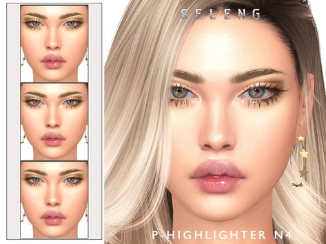 The Sims Resource - P-Highlighter N4 [Patreon] Sims 4 Cc Skin Details Highlight, Highlighter Cc Sims 4, Sims4 Cc Makeup Highlighter, Ts4 Highlighter, Sims 4 Cc Makeup Highlight, Sims 4 Highlighter Cc, Sims 4 Highlighter, Sims 4 Cc Highlight, Ts4 Skin