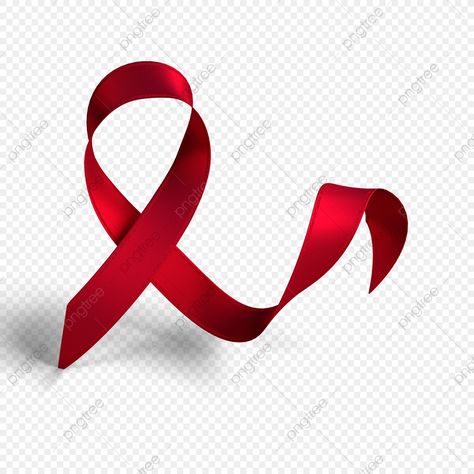 Red Ribbon Png, Aids Ribbon, Ribbon Clipart, 3d Elements, Transparent Clipart, Ribbon Png, Aids Day, World Aids Day, Fashion Background