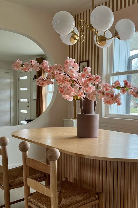 Artificial Cherry Blossom in Pink … curated on LTK Cherry Blossom Dining Table Decor, Cherry Blossom Kitchen Decor, Pink Theme House, Cherry Blossom Plant Indoor, Sakura Home Decor, Cherry Blossom House Decor, Cherry Blossom Interior Design, Cherry Blossom Home Decor, Pink Japandi