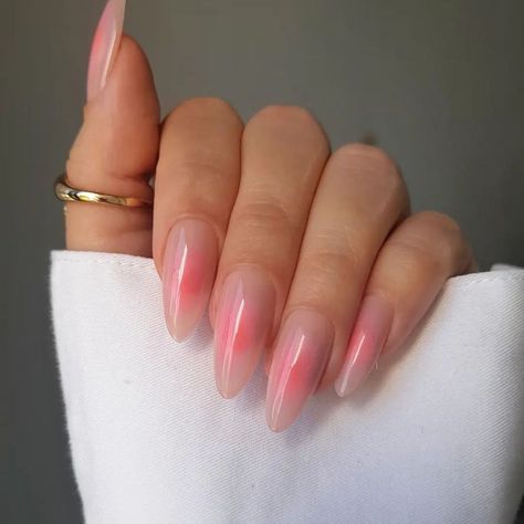 27 Prettiest Aura Nail Designs - It's All About Your Aura! – May the Ray Aura Nails Almond, Aura Nail Designs, Pink Aura Nails, Aura Nail, Pink Wedding Nails, Aura Nails, Witchy Nails, Airbrush Nails, Purple Nail Designs