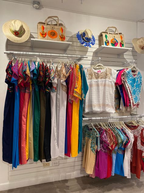 Beautiful weather deserves beautiful clothing! Drop in and shop in store and online #beautifulweather #handmade #color #clothing #artisanmade #handmadeinmexico Mexican Store, Mexican Boutique, Mexican Lace, Mexican Clothing, Mexican Outfit, Beautiful Weather, Small Shops, Mexican Style, Drop In