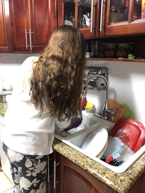 Doing Dishes Aesthetic, Doing Chores Aesthetic, Washing Dishes Aesthetic, Housekeeper Aesthetic, Cleaning House Aesthetic, Chores Aesthetic, Cleaning Day Aesthetic, Sister Aesthetic, Cleaning Room