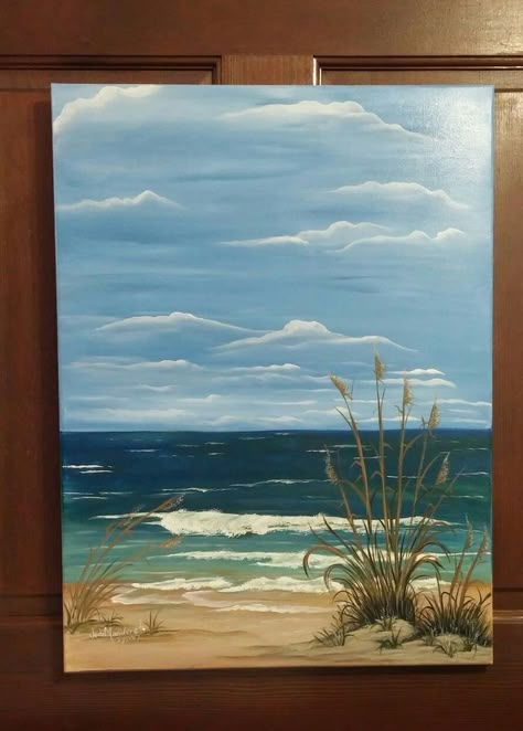 Painting On Canvas For Beginners, Beach Scene Painting, Ocean And Beach, Beach Art Painting, Black Canvas Paintings, Canvas For Beginners, Texture Painting On Canvas, Small Canvas Paintings, Soyut Sanat Tabloları