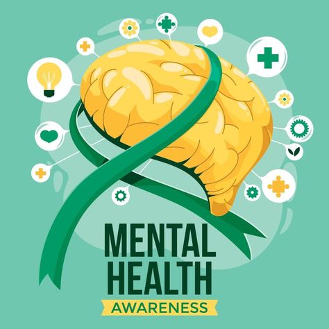 Mental Health Awareness Day Concept Mental Health Office Decor Ideas Offices, Element Reference, Mental Health Awareness Poster, Health Awareness Poster, Mental Health Awareness Day, Mental Health Campaigns, Counseling Worksheets, Mental Health Poster, Poster Competition