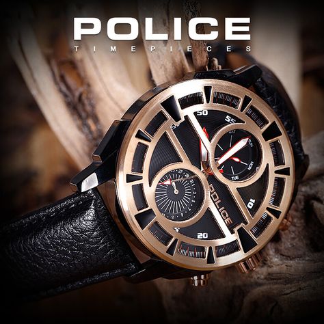 Our new Police watch is a perfect combination of elegance and sporty. #Police #BrandMerchants #AbouTime #EmporiumMall #PackagesMall #Latestcollection #Watches Police Watches, Watches Collection, Watch Collection, Omega Watch, Quick Saves