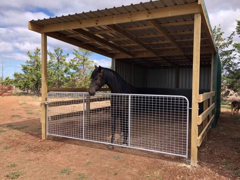 Rob's Horse Shelters added a new photo. - Rob's Horse Shelters How To Build A Horse Shelter, Horse Shade Structure, Easy Horse Shelter, Horse Paddock Shelter, Temporary Horse Shelter, Horse Trailer Decorating Ideas, Horse Enclosures, Horse Lean To Shelters, Diy Horse Stalls Cheap