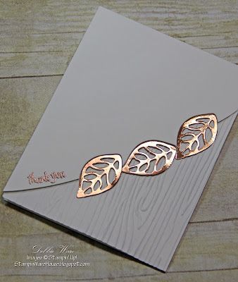 Leaf Cards, Embossed Cards, Foil Cards, Stamping Up Cards, Card Making Techniques, Thanksgiving Cards, Fall Cards, Creative Cards, Sympathy Cards